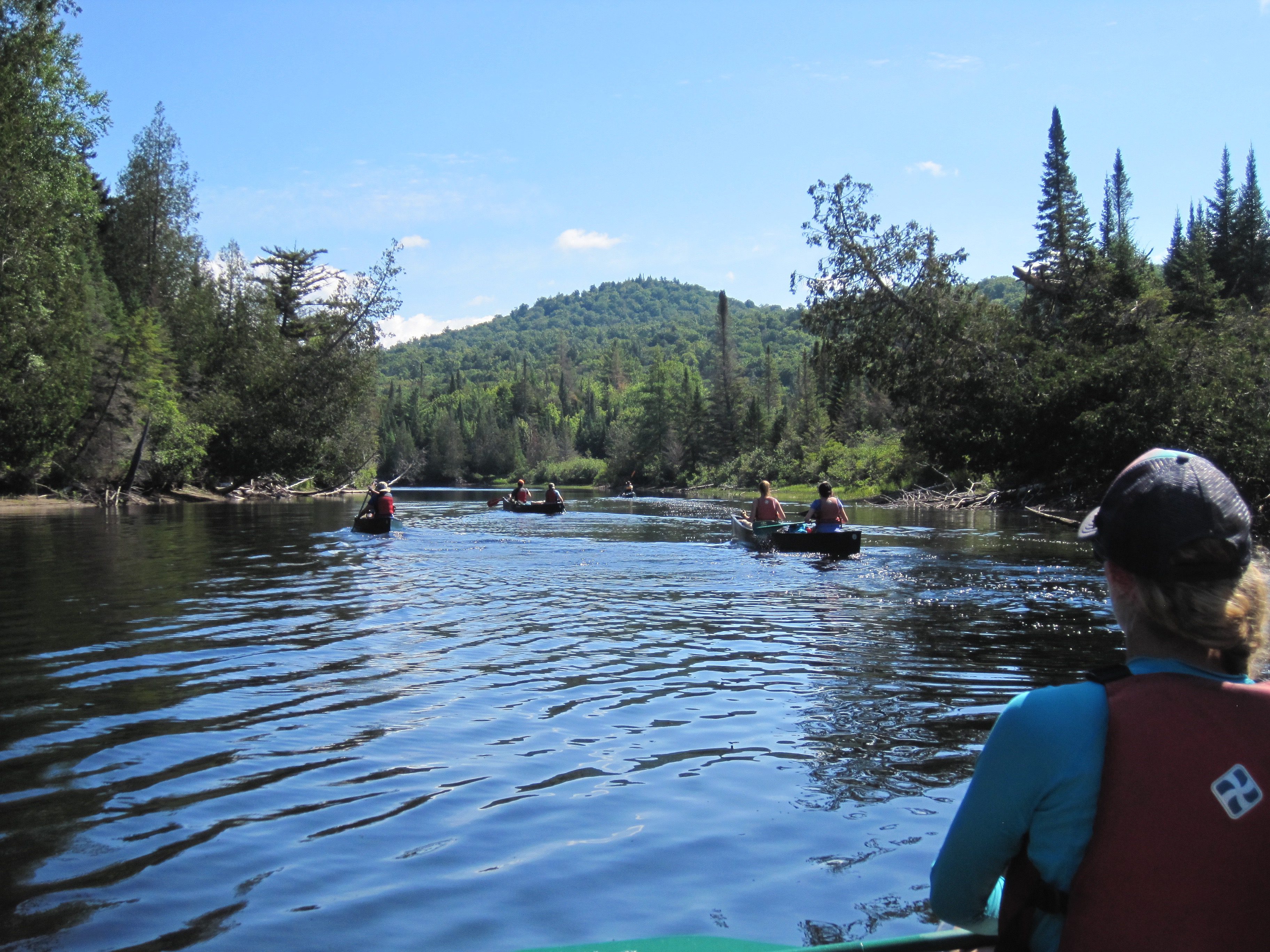 Along the headwaters of the Raquette River