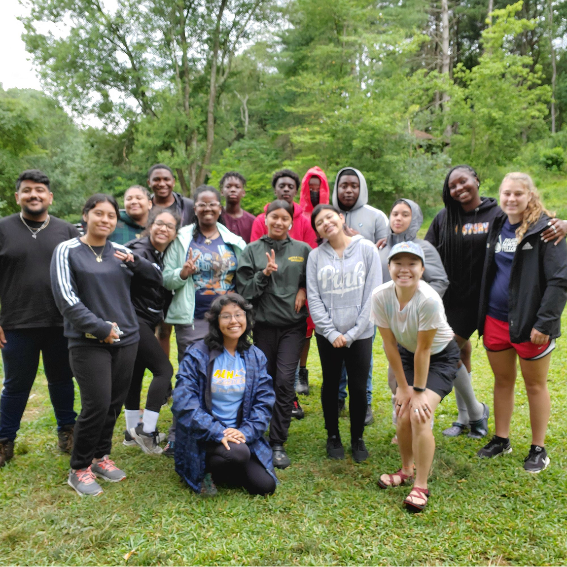 Delaware Nature Society members gathered outdoors.
